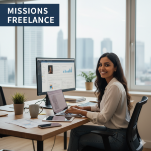 Elisa Clot chez un client PME mise en place de tableau de bord